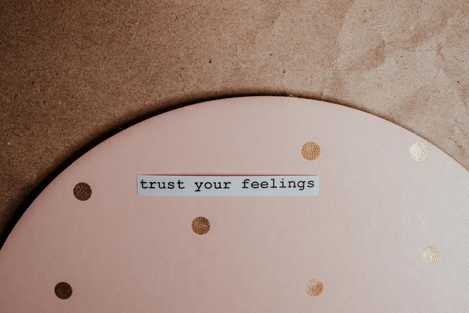 printed message in a paper cutout
