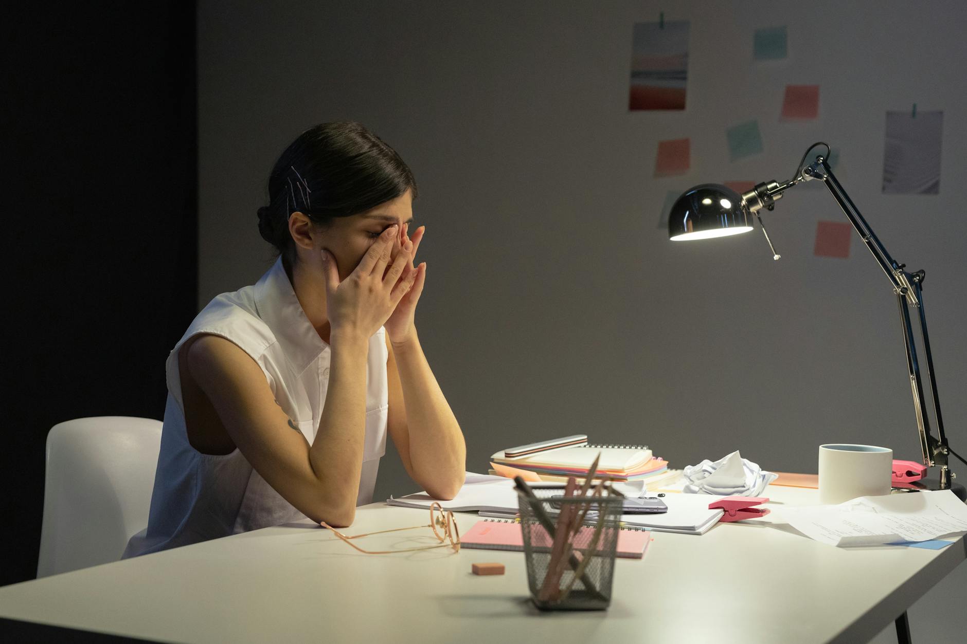 stressed professional woman