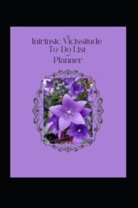 Intrinsic Vicissitude To-Do List and Planner with purple flowers on cover